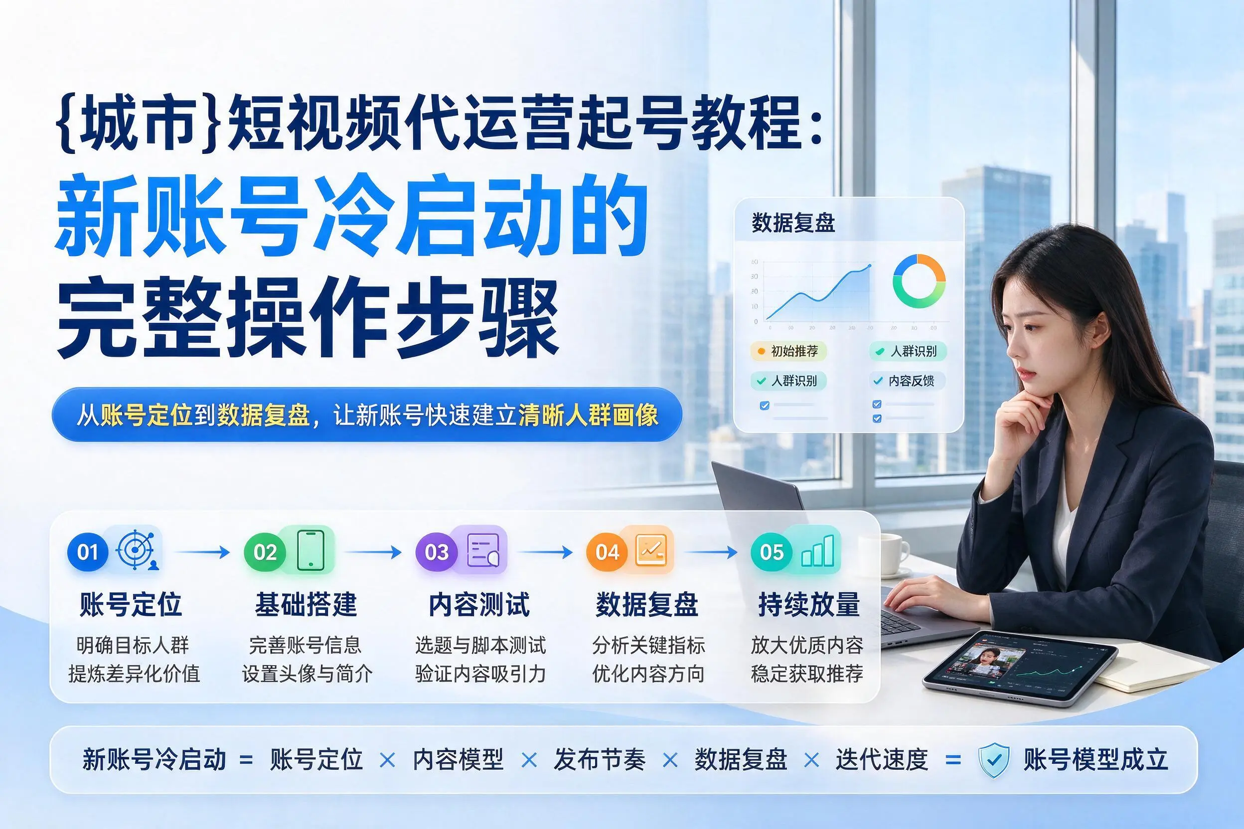 南京短视频代运营起号教程:新账号冷启动的完整操作步骤