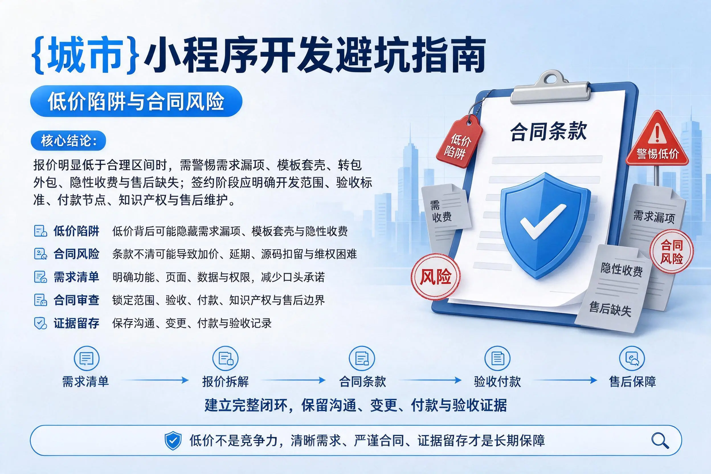 南京小程序开发避坑指南：低价陷阱与合同风险