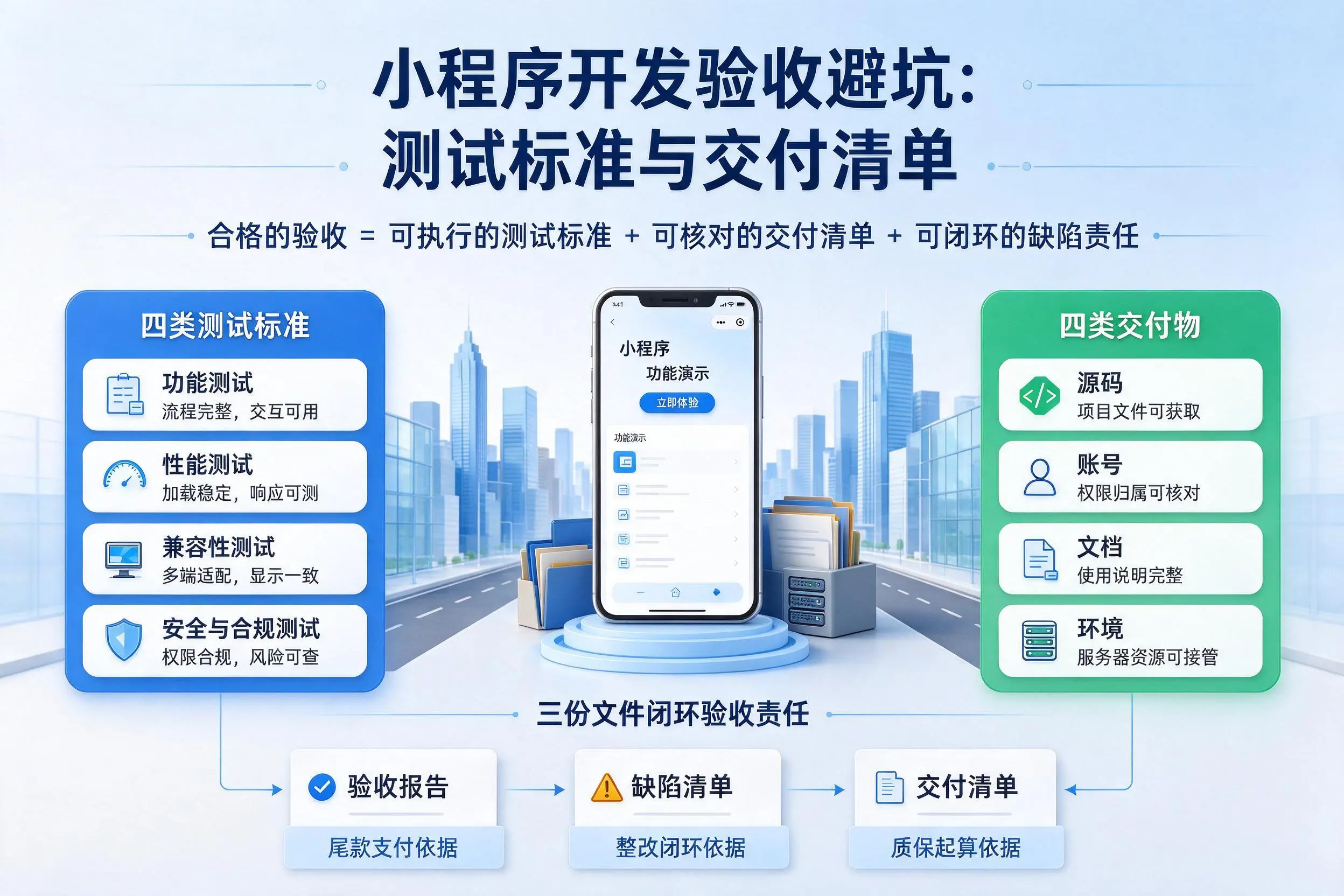 南京小程序开发验收避坑:测试标准与交付清单