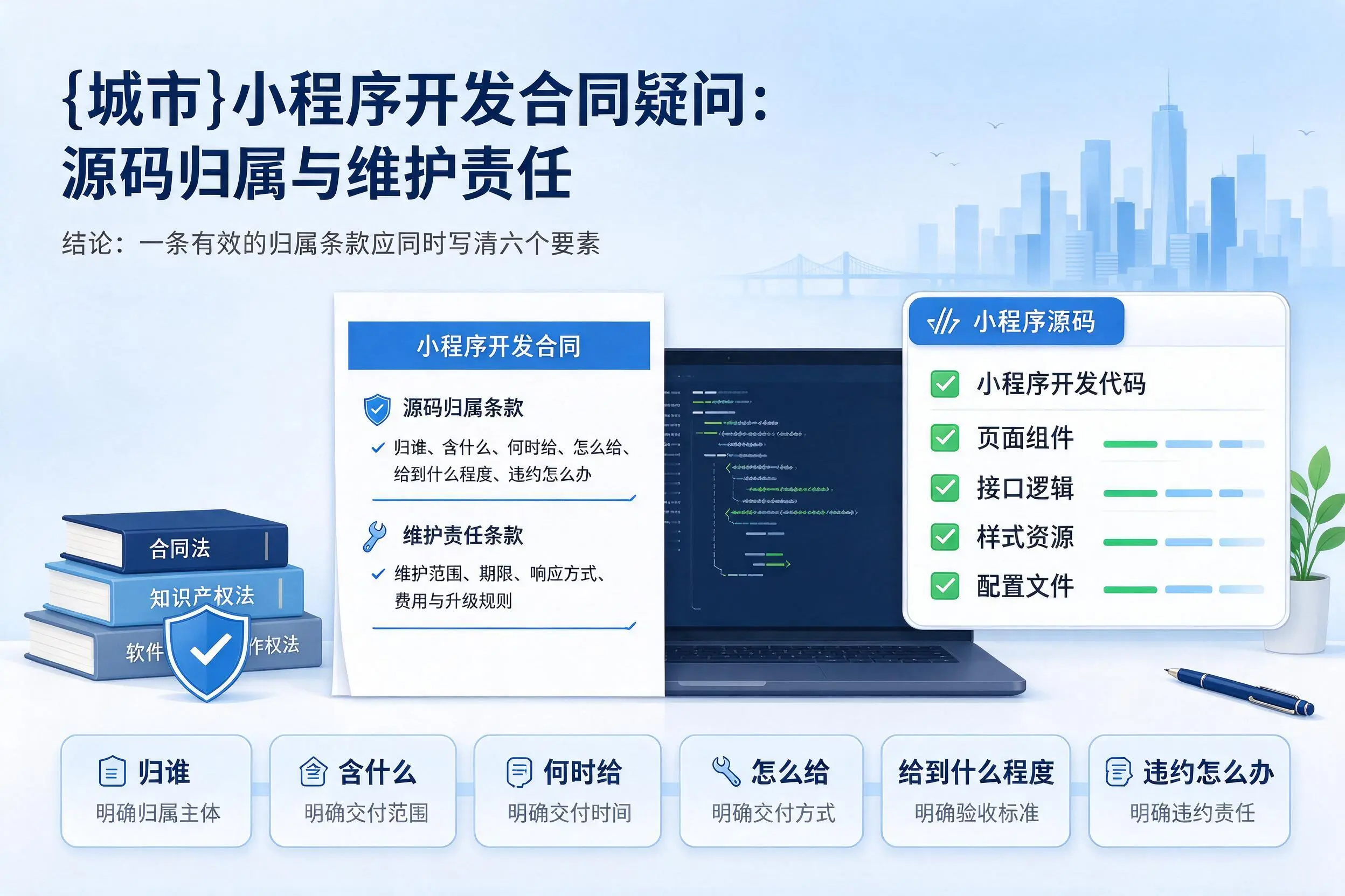 南京小程序开发合同疑问：源码归属与维护责任